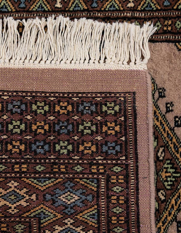Detail image of  2' 6 x 11' 10  Hand Knotted Bokhara Wool Runner Rug