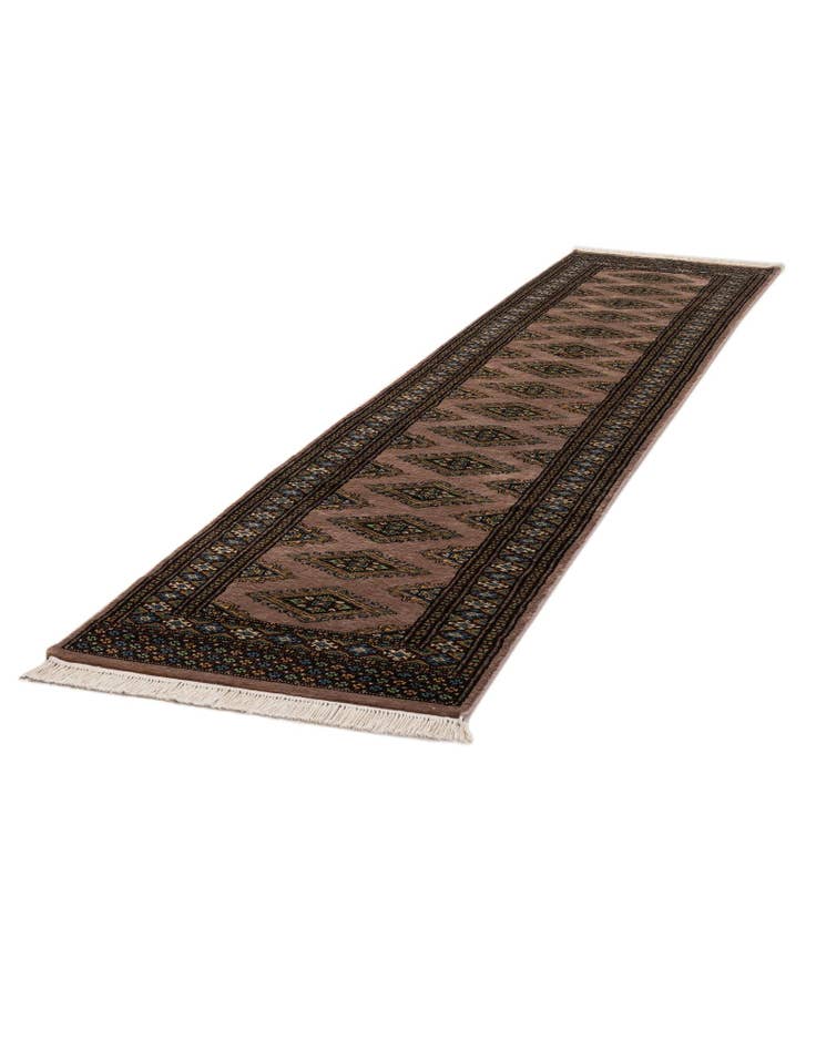 Detail image of  2' 6 x 11' 10  Hand Knotted Bokhara Wool Runner Rug