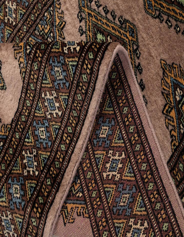 Detail image of  2' 6 x 11' 10  Hand Knotted Bokhara Wool Runner Rug