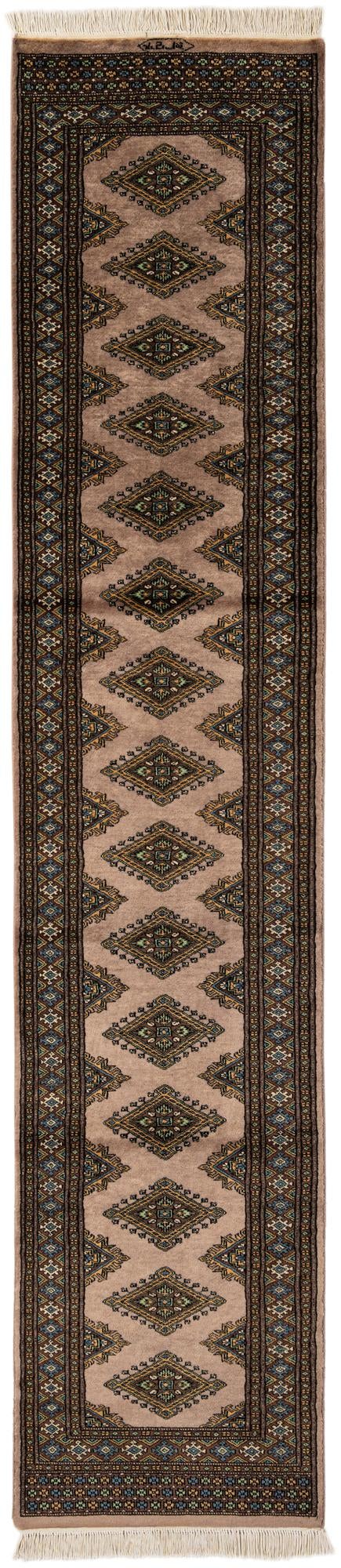  2' 6 x 11' 10  Hand Knotted Bokhara Wool Runner Rug