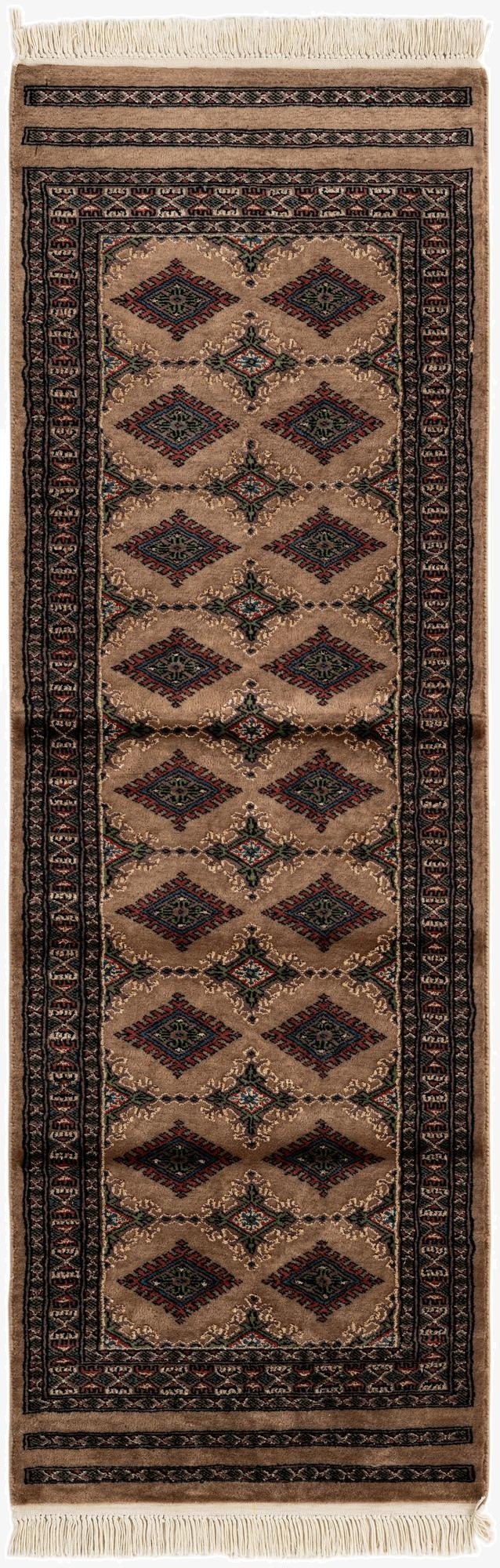  2' x 6' 1  Hand Knotted Bokhara Oriental Runner Rug