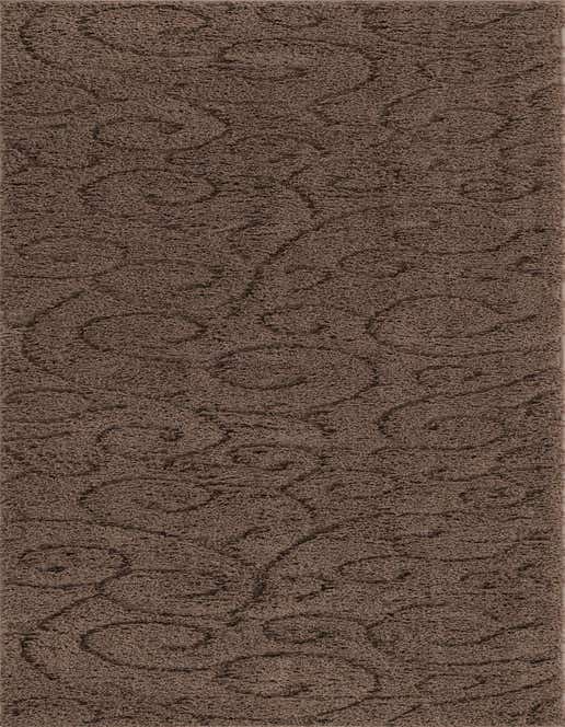 A 10 ft runner rug in shades of brown and tan, featuring a textured high/low pile with a subtle, organic swirl pattern, ideal for a hallway.
