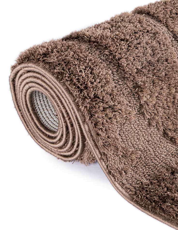 Detail image of  2' 7 x 10' Botanical Shag Runner Rug