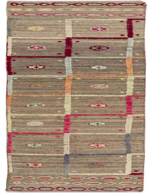 Primary image  2' 4 x 10'  Hand Knotted Darya Wool Runner Rug