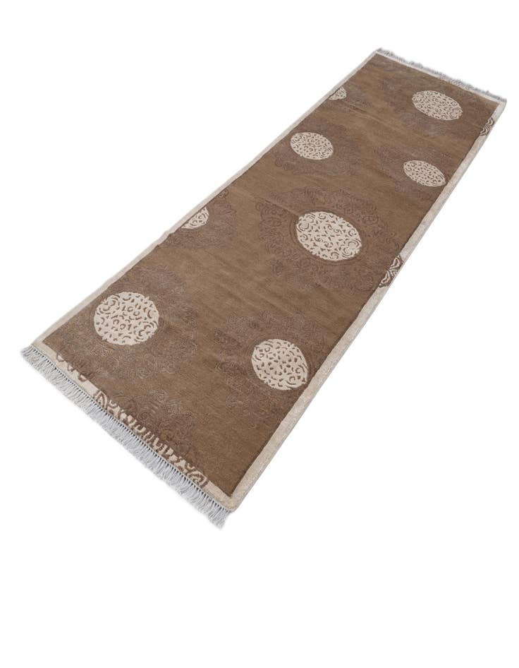 Detail image of  3' x 10' 2  Hand Knotted Darya Wool Runner Rug