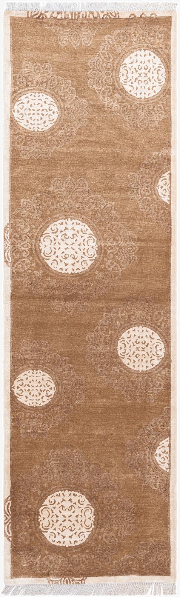  3' x 10' 2  Hand Knotted Darya Wool Runner Rug