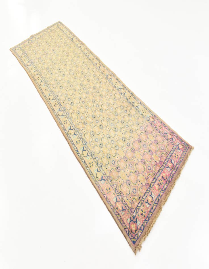 Detail image of  3' 7 x 10' 2  Hand Knotted Farahan Persian Wool Runner Rug