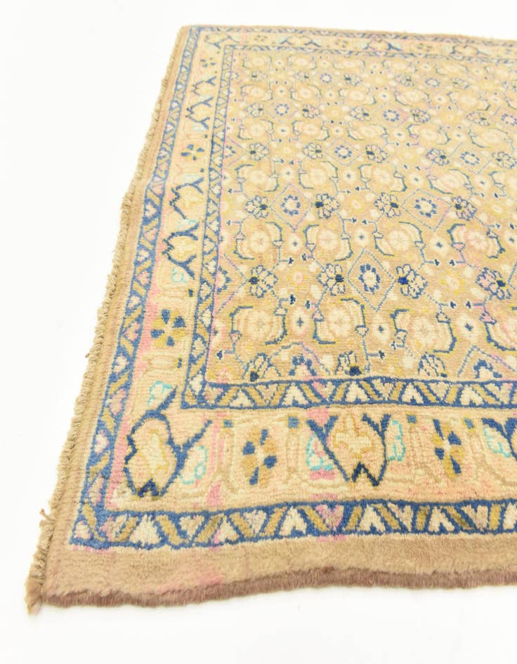 Detail image of  3' 7 x 10' 2  Hand Knotted Farahan Persian Wool Runner Rug