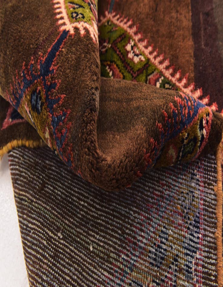 Detail image of  3' 10 x 9' 10  Hand Knotted Farahan Persian Wool Runner Rug