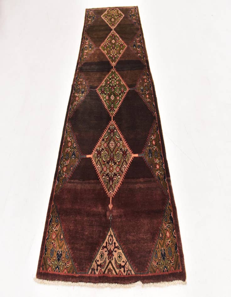 Detail image of  3' 10 x 9' 10  Hand Knotted Farahan Persian Wool Runner Rug