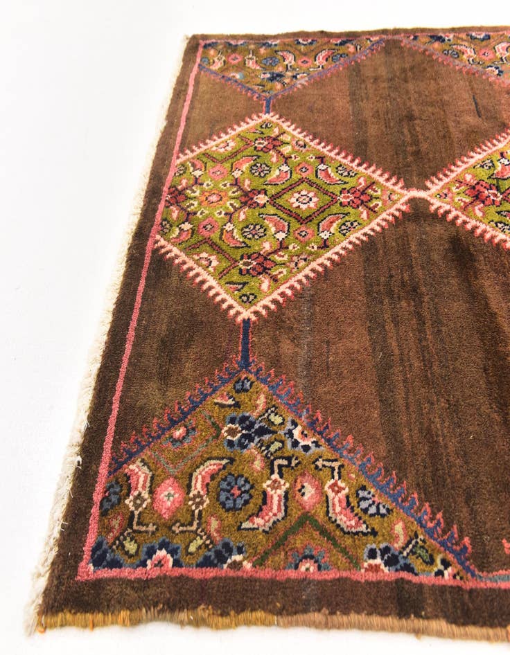 Detail image of  3' 10 x 9' 10  Hand Knotted Farahan Persian Wool Runner Rug