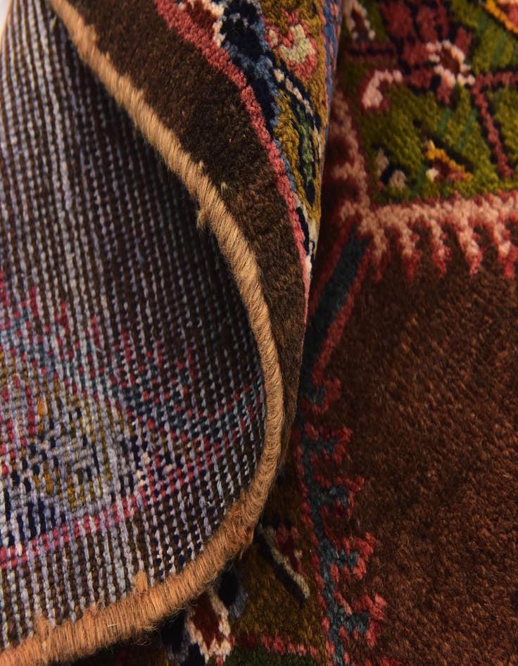 Detail image of  3' 10 x 9' 10  Hand Knotted Farahan Persian Wool Runner Rug