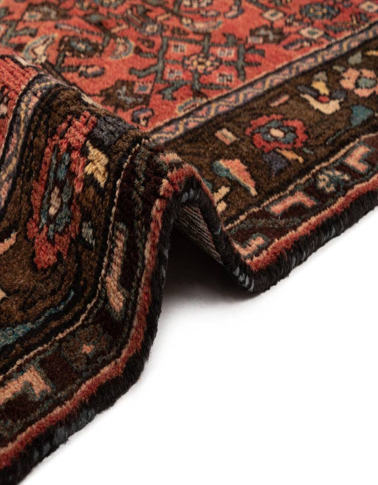 Detail image of  3' 11 x 10' 9 Hamedan Wool Runner Rug