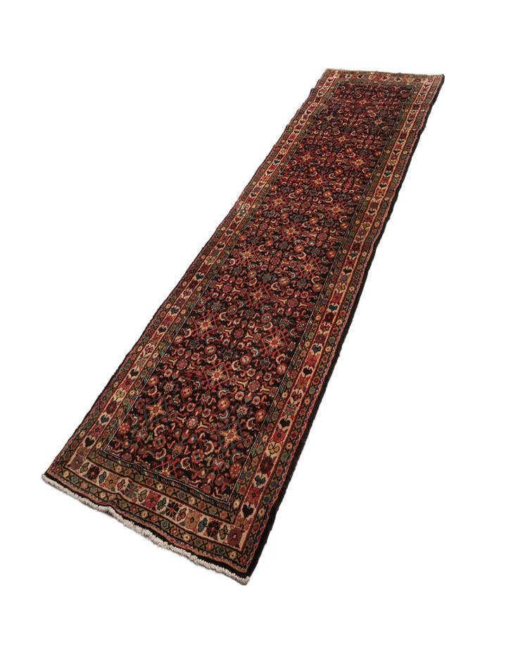 Detail image of  4' 1 x 13' 1 Hamedan Wool Runner Rug