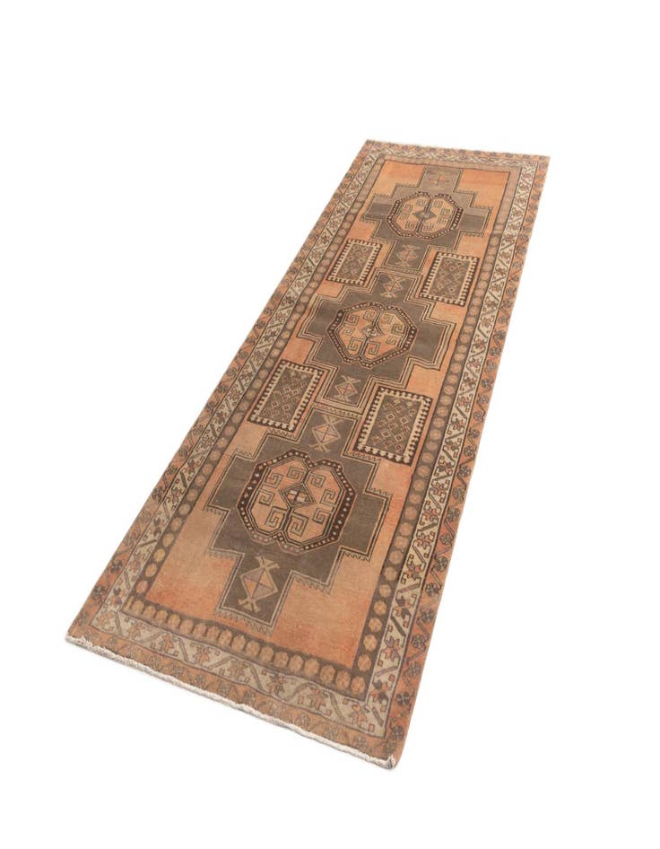 Detail image of  4' 5 x 10' 9 Hamedan Runner Rug