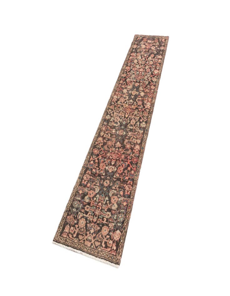 Detail image of 1' 8 x 8' 9 Hamedan Runner Rug