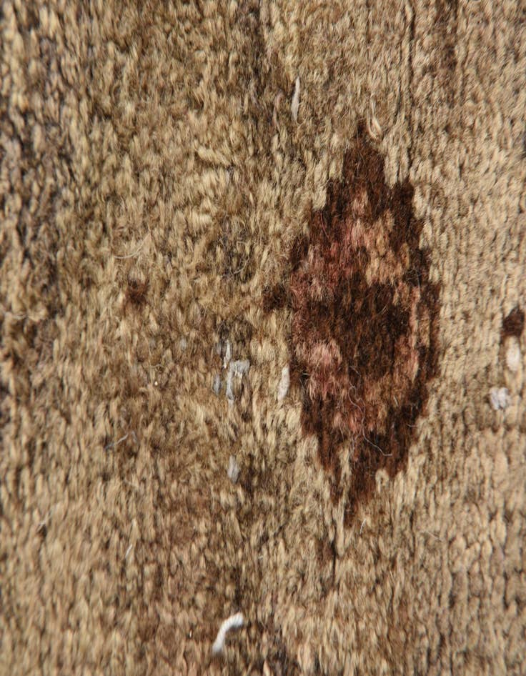 Detail image of  3' 9 x 7' 5  Hand Knotted Hamedan Persian Wool Runner Rug