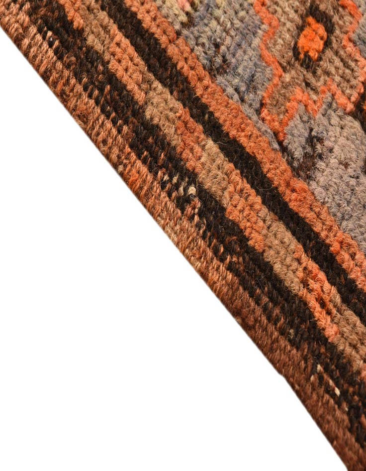 Detail image of  3' 8 x 7' 7  Hand Knotted Hamedan Persian Wool Runner Rug