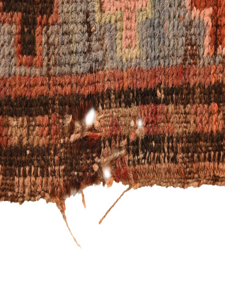 Detail image of  3' 8 x 7' 7  Hand Knotted Hamedan Persian Wool Runner Rug