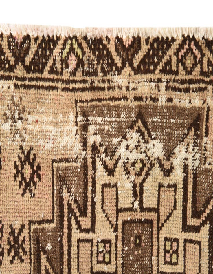 Detail image of  3' 3 x 10'  Hand Knotted Hamedan Persian Wool Runner Rug