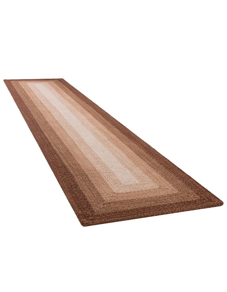 Detail image of  2' 7 x 12'  Hand Hand Braided Wool Runner Rug