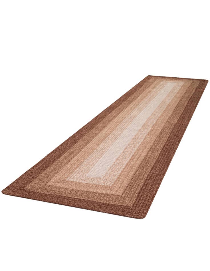 Detail image of  2' 7 x 12'  Hand Hand Braided Wool Runner Rug