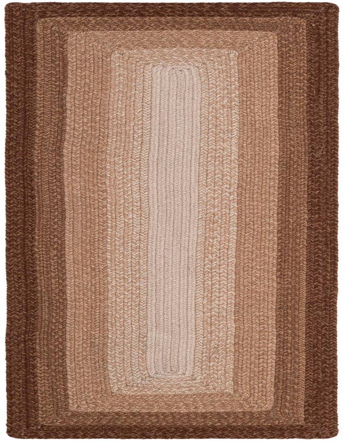 Detail image of  2' x 6' 1  Hand Hand Braided Wool Runner Rug