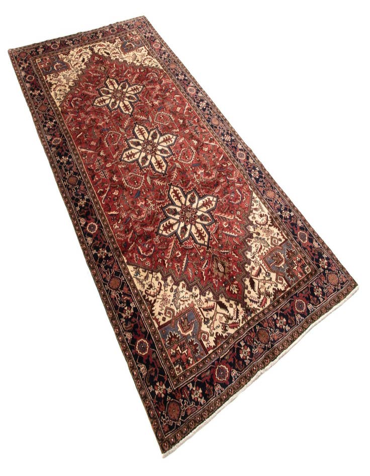 Detail image of  6' 7 x 12' 4 Heriz Wool Runner Rug