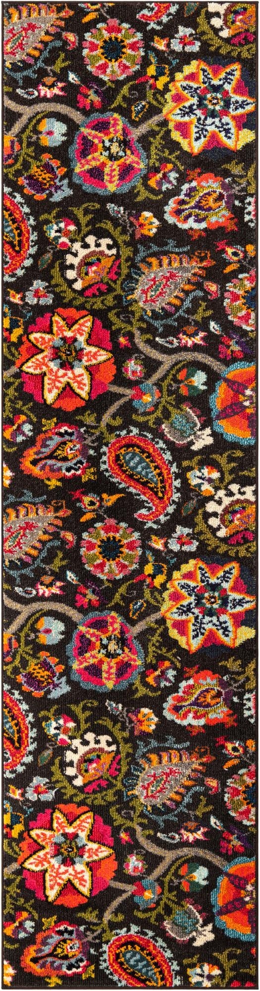  2' 7 x 10'  Washable Hyacinth Runner Rug