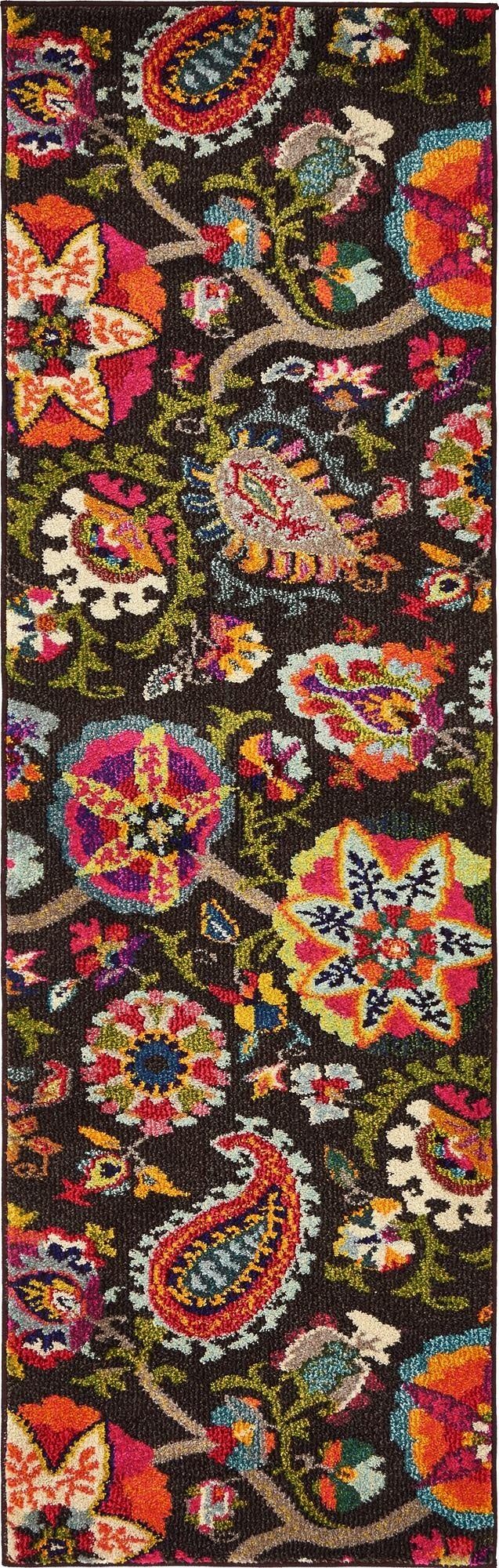  2' 2 x 6' 9  Washable Hyacinth Runner Rug