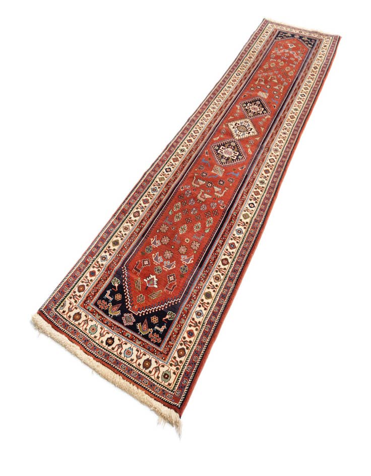 Detail image of  2' 4 x 9' 9 Jalameh Wool Runner Rug
