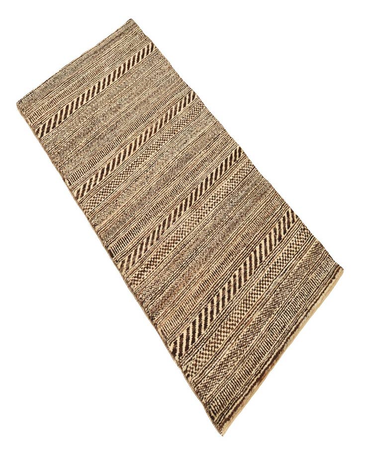 Detail image of  2' 1 x 4' 1  Hand Knotted Kashkuli Gabbeh Oriental Wool Runner Rug