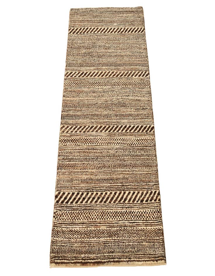 Detail image of  2' 1 x 4' 1  Hand Knotted Kashkuli Gabbeh Oriental Wool Runner Rug
