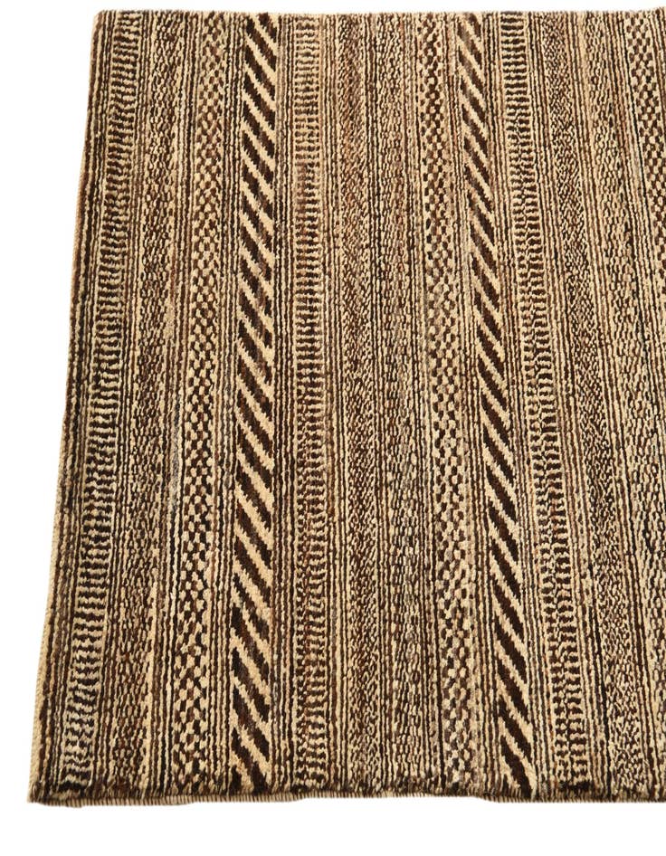Detail image of  2' 1 x 4' 1  Hand Knotted Kashkuli Gabbeh Oriental Wool Runner Rug