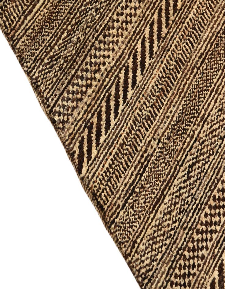 Detail image of  2' 1 x 4' 1  Hand Knotted Kashkuli Gabbeh Oriental Wool Runner Rug