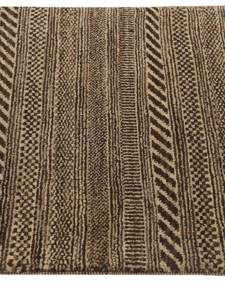Detail image of  2' 1 x 4'  Hand Knotted Kashkuli Gabbeh Oriental Wool Runner Rug