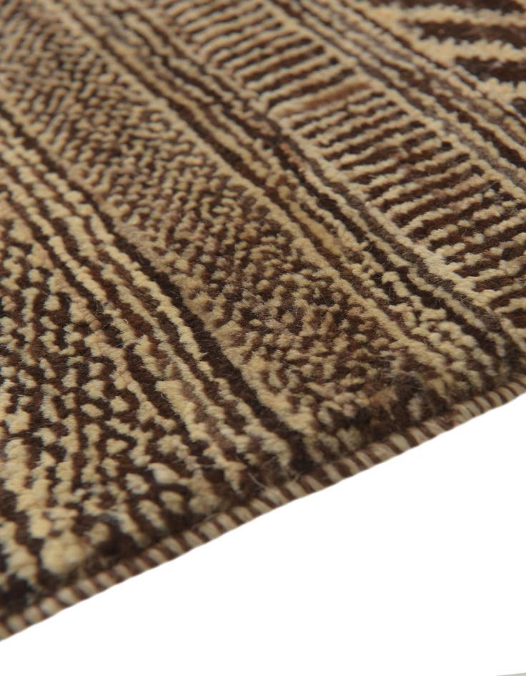 Detail image of  2' 1 x 4'  Hand Knotted Kashkuli Gabbeh Oriental Wool Runner Rug