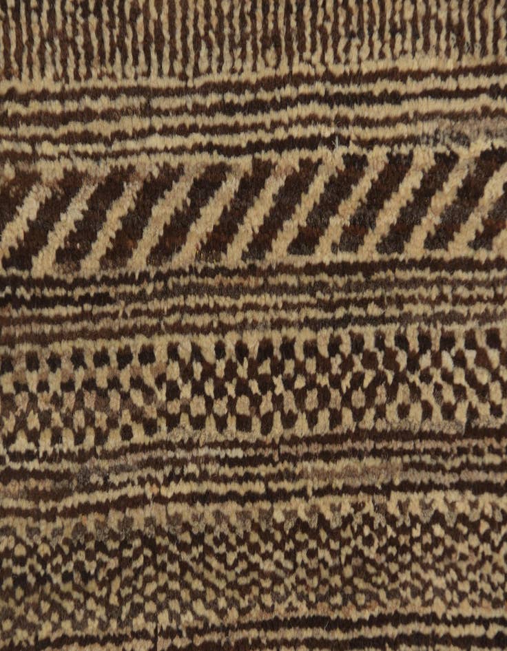 Detail image of  2' 1 x 4'  Hand Knotted Kashkuli Gabbeh Oriental Wool Runner Rug