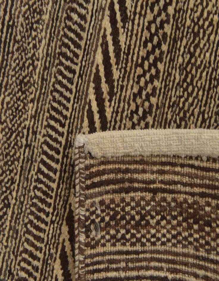 Detail image of  2' 1 x 4'  Hand Knotted Kashkuli Gabbeh Oriental Wool Runner Rug