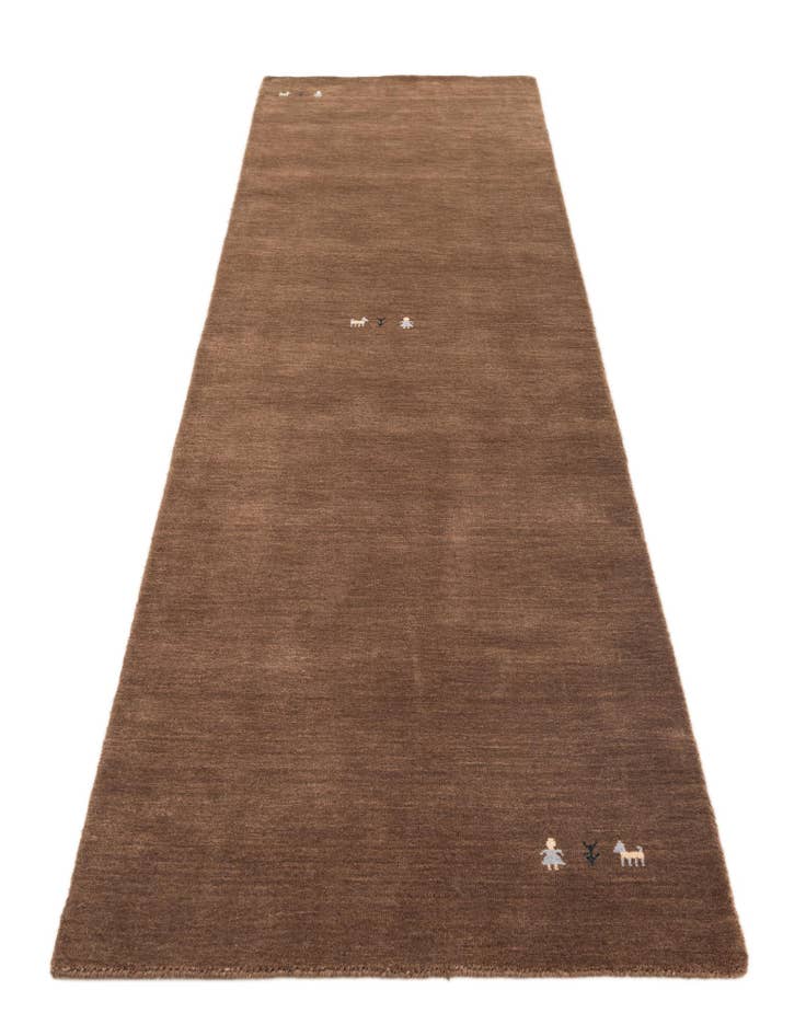 Detail image of  2' 8 x 10'  Hand Knotted Kashkuli Gabbeh Wool Runner Rug