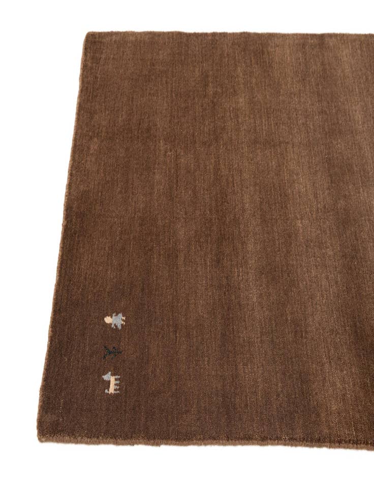 Detail image of  2' 8 x 10'  Hand Knotted Kashkuli Gabbeh Wool Runner Rug