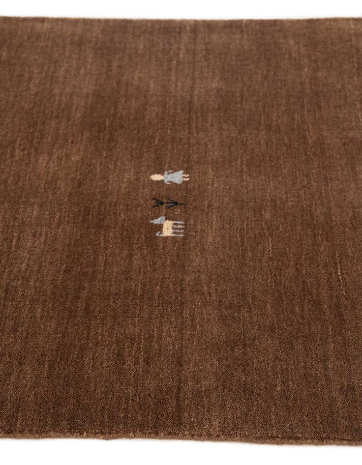 Detail image of  2' 8 x 10'  Hand Knotted Kashkuli Gabbeh Wool Runner Rug