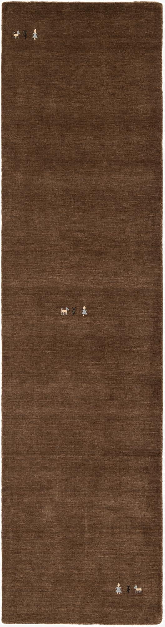  2' 8 x 10'  Hand Knotted Kashkuli Gabbeh Wool Runner Rug