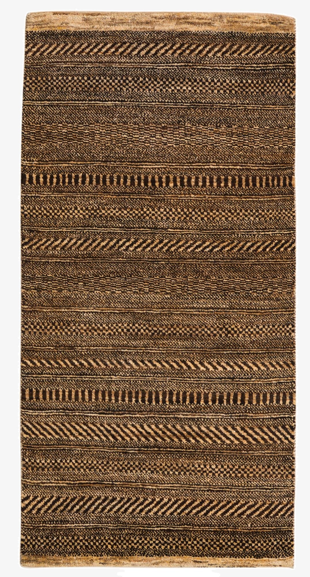  2' 4 x 4' 6  Hand Knotted Kashkuli Gabbeh Wool Runner Rug