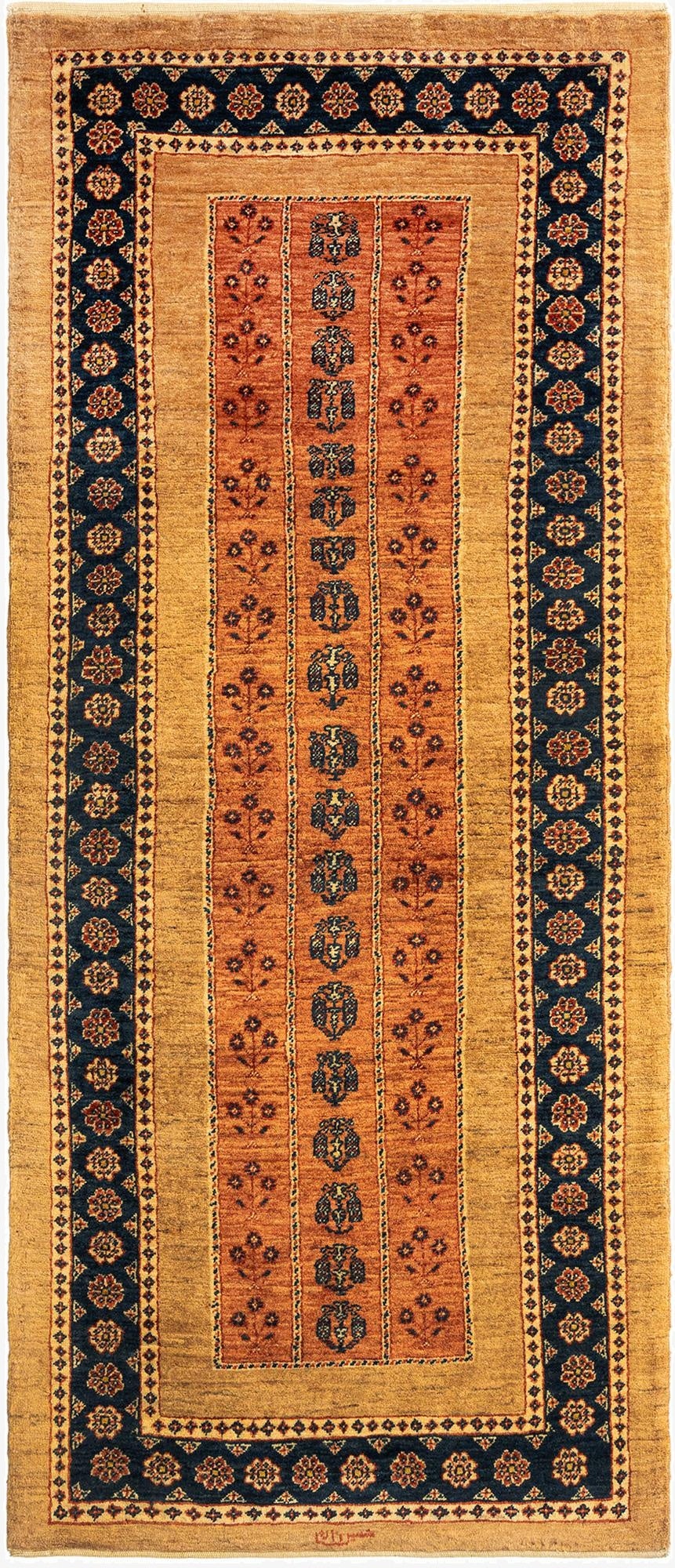  2' 9 x 6' 7 Kashkuli Wool Runner Rug