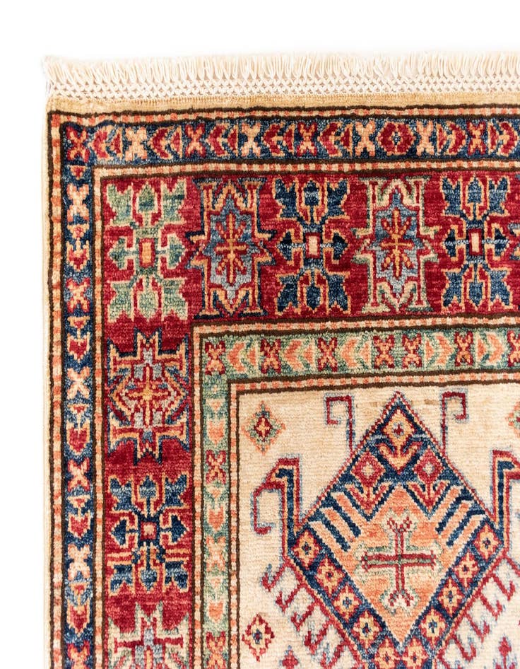 Detail image of  2' 8 x 10' Kazak Wool Runner Rug