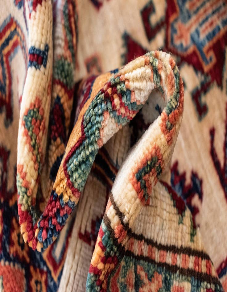 Detail image of  2' 8 x 10' Kazak Wool Runner Rug