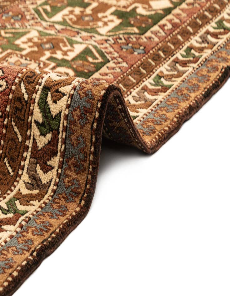 Detail image of  3' x 11' 8  Hand Knotted Kazak Wool Runner Rug