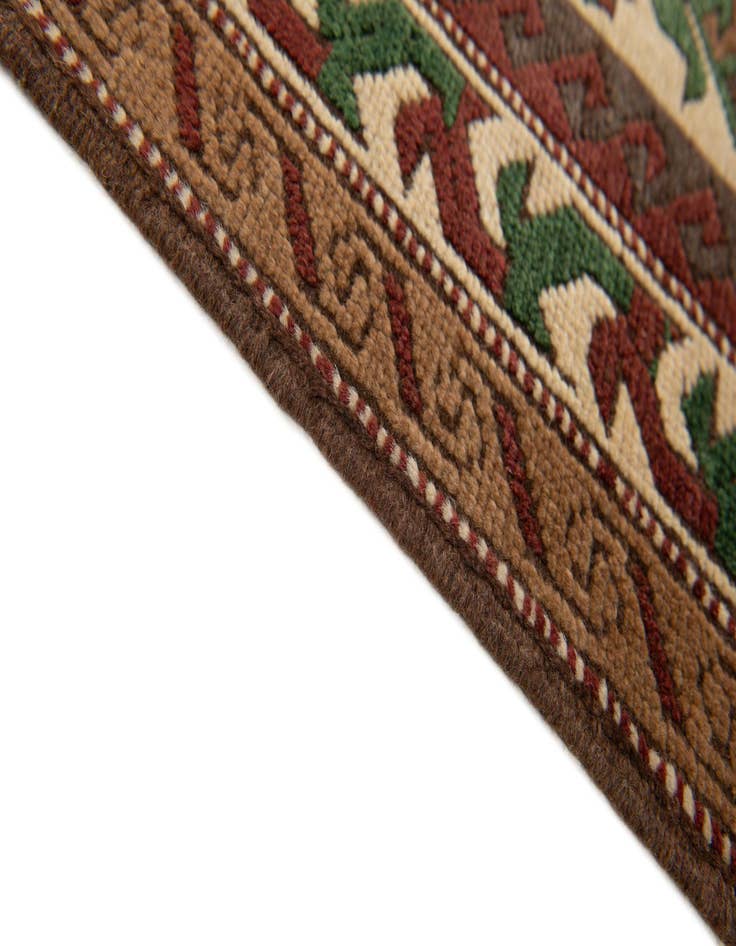 Detail image of  3' x 9' 9  Hand Knotted Kazak Wool Runner Rug
