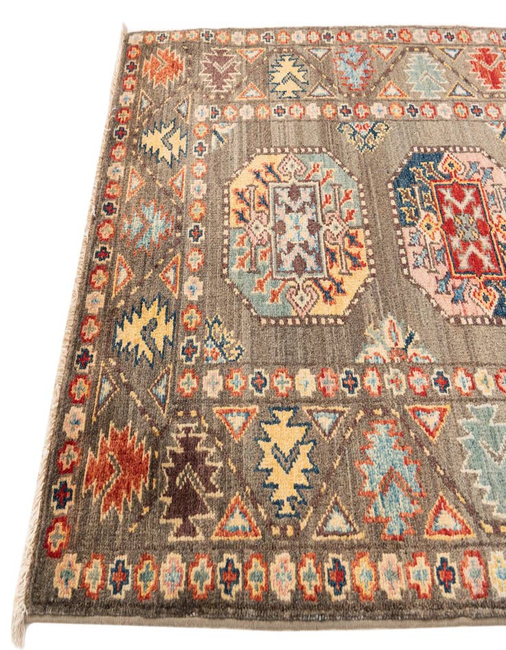Detail image of  2' 7 x 10'  Hand Knotted Kazak Runner Rug